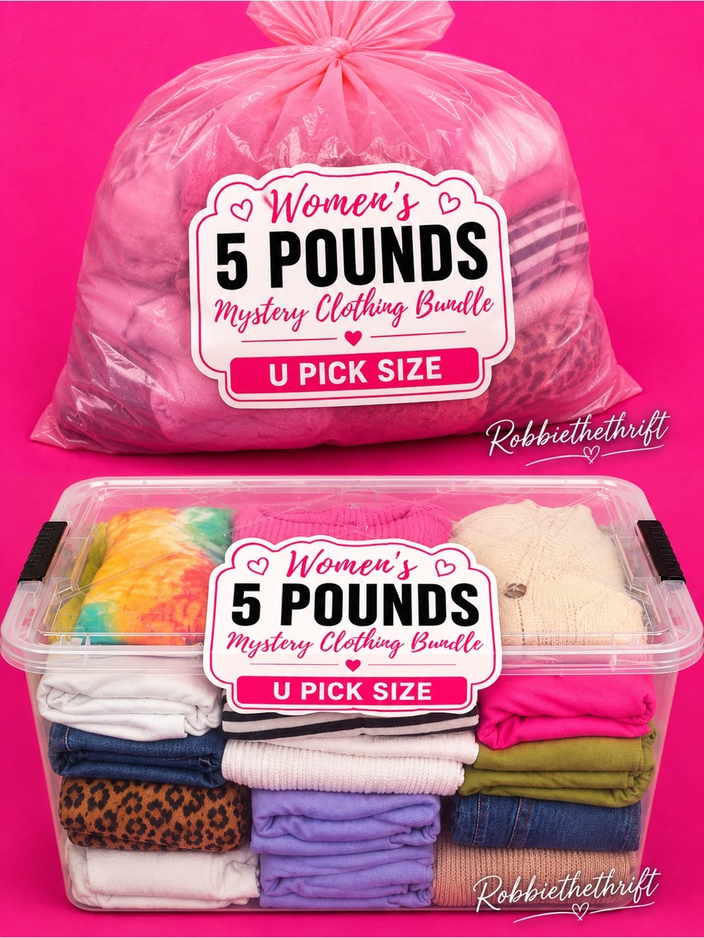Women’s 5 lbs Clothing Bundle U Pick Size- Mall Brands FAST SHIPPING - Picture 3 of 3